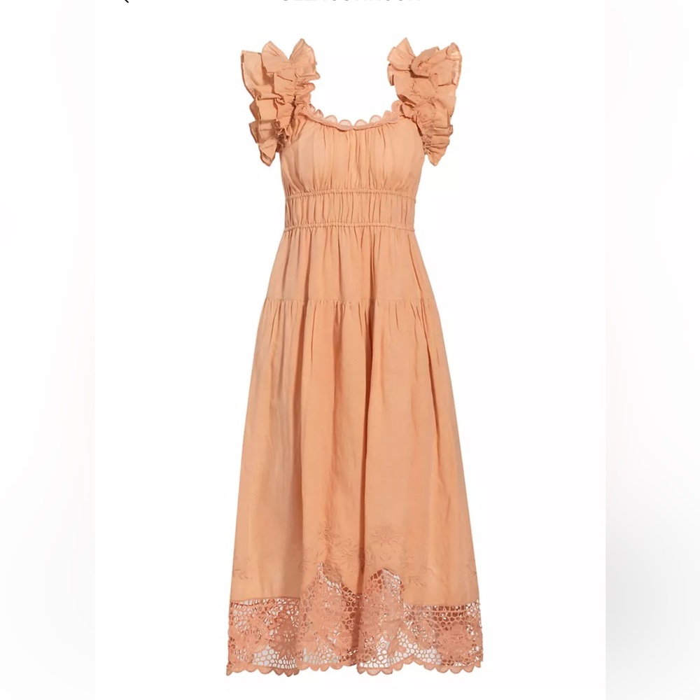 Leona Linen-Blend Tiered Maxi Dress